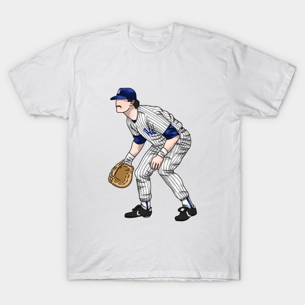 Don Mattingly Yankees Drawing T-Shirt by thesportstation